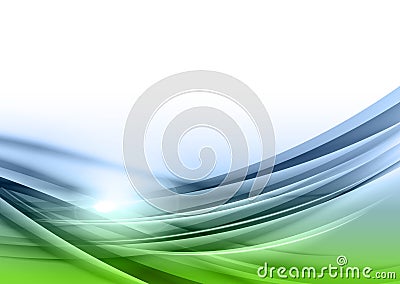 Green and blue abstract Vector Illustration
