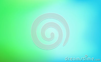 Green and blue abstract background with blurred gradient.Blurry texture with light green and blue color. Colorful background for Cartoon Illustration