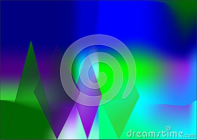 Green blue background, gradient diamonds Stock Photo