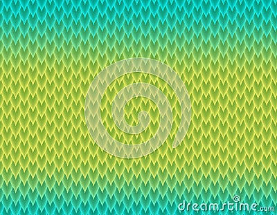 Green and blue gradient snake skin pattern, long sharp scale Stock Photo