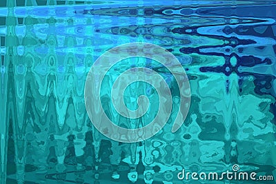 Green Blue wavy abstract background Stock Photo