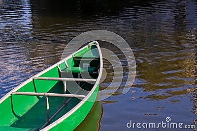 Green Boat Stock Photo