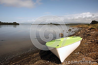 Green Boat Stock Photo