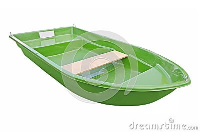 Green boat Stock Photo