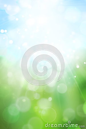 Green bokeh abstract Stock Photo