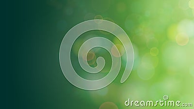 Green bokeh abstract background. Vector Illustration