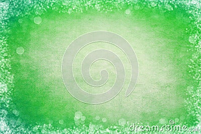 Green Bokeh Frame Background Stock Photo