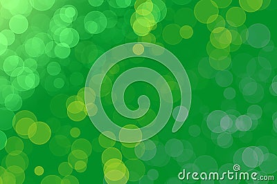 Green bokeh with place for text Stock Photo