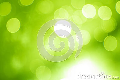 Green bokeh soft color background Stock Photo