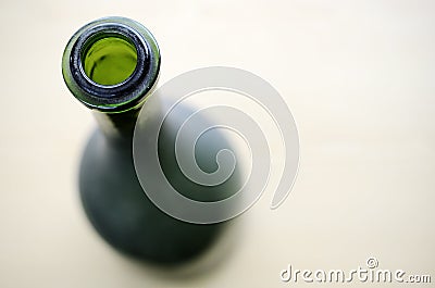 A green bottleneck with room for text Stock Photo