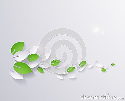 Green branch Vector Illustration