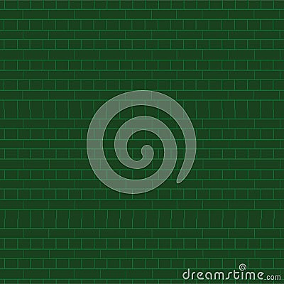 Green brick wall Vector Illustration