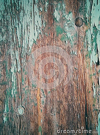 Green and brown wooden vertical texture Stock Photo