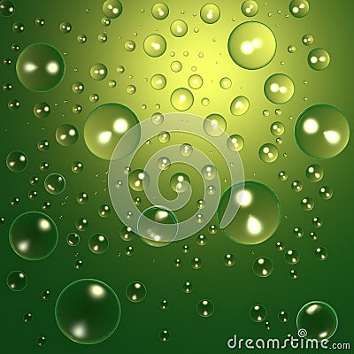 Green bubble Stock Photo