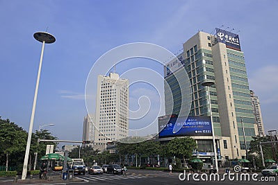 Green building of china telecom Editorial Stock Photo