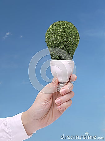 Green bulb Stock Photo