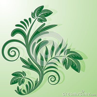 Green bush Vector Illustration