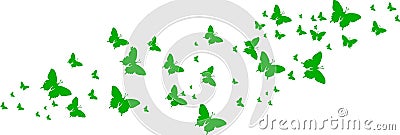 Green butterflies for greeting cards Stock Photo