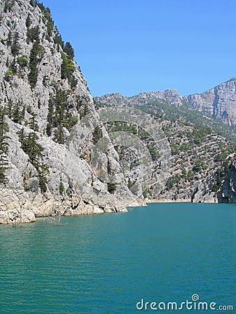 Green Canyon Reservoir and Dam Stock Photo