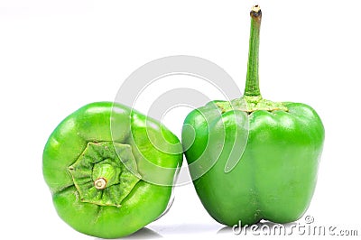 Green capsicum Stock Photo