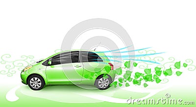 Green car Stock Photo