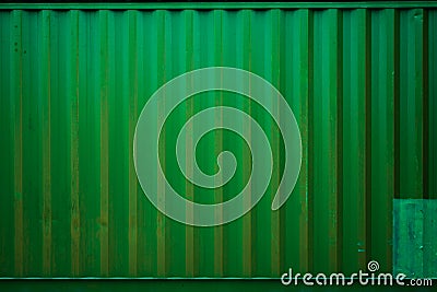 Green Cargo containers Stock Photo