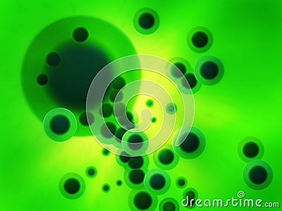 Green Cells forming Stock Photo