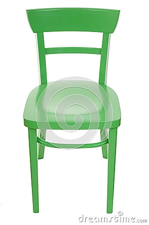 Green chair Stock Photo