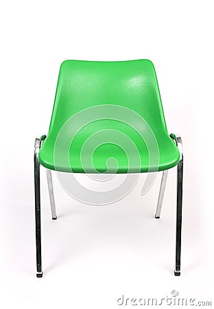 Green chair Stock Photo