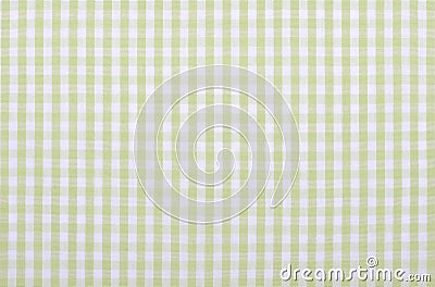 Green checkered fabric Stock Photo