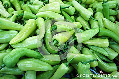 Green chili pepper Stock Photo