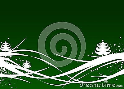 Green Christmas / New Year illustration Cartoon Illustration