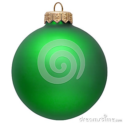 Green christmas ornament . Stock Photo