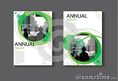 Green Circle abstract cover design modern book cover abstract Br Vector Illustration