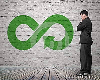 Green circular economy concept Stock Photo