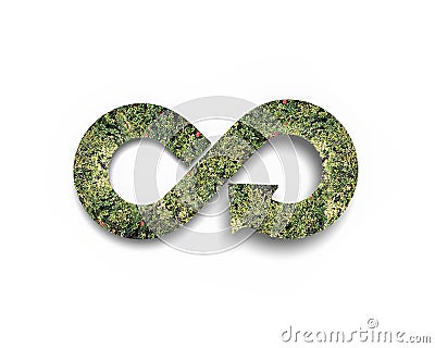 Green circular economy concept Stock Photo