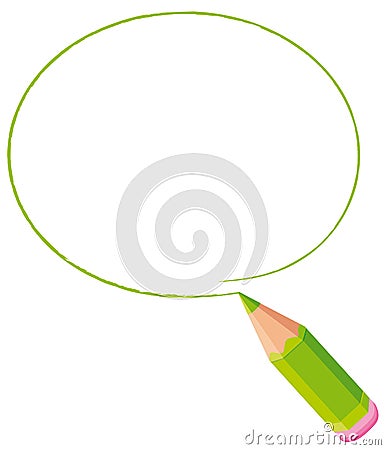 Green circular frame Vector Illustration