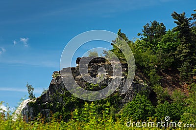 Green cliff Stock Photo