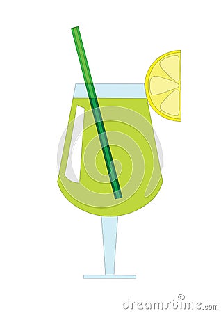 Green cocktail Stock Photo