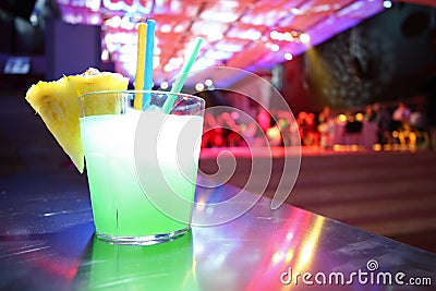 Green cocktail Stock Photo