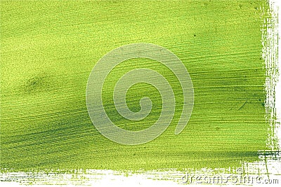 Green coconut paper with grunge edge isolated Stock Photo