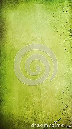 Green colored paper background, AI generative grunge texture Stock Photo