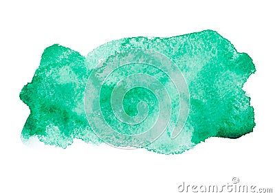 Green colorful abstract hand draw watercolour Stock Photo