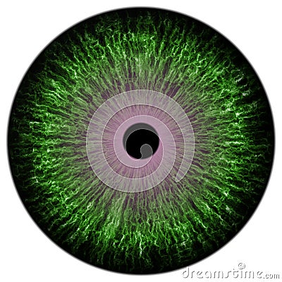 Green colorized eye texture Stock Photo