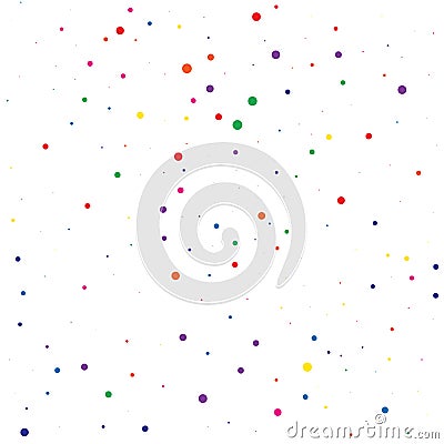 Green Confetti Xmas. Purple Round Explosion. Orange Bubble Background. Pink Falling Sparkle. Yellow Glitter Explosion. Blue Textur Stock Photo