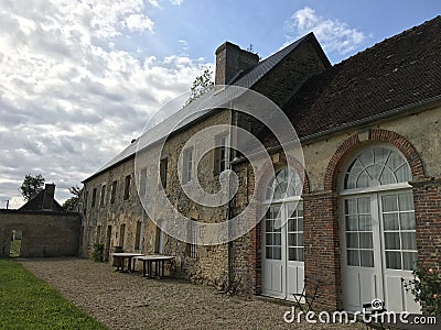 Green Countryside landscape, Courtomer, Normandy, France. Editorial Stock Photo