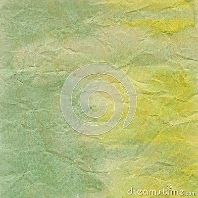 Green crumpled paper for background Stock Photo