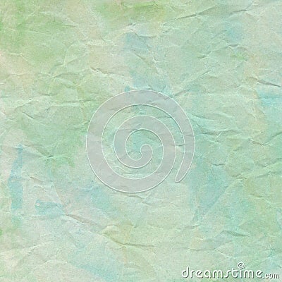 Green crumpled paper for background Stock Photo