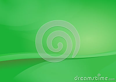 Green Curve Abstract Background Vector Cartoon Illustration