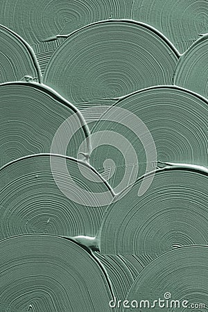 Green curve brush stroke texture background Stock Photo
